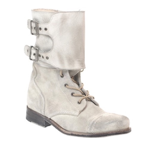 All Saints Distressed Suede Moto Boot - Picture 1 of 2